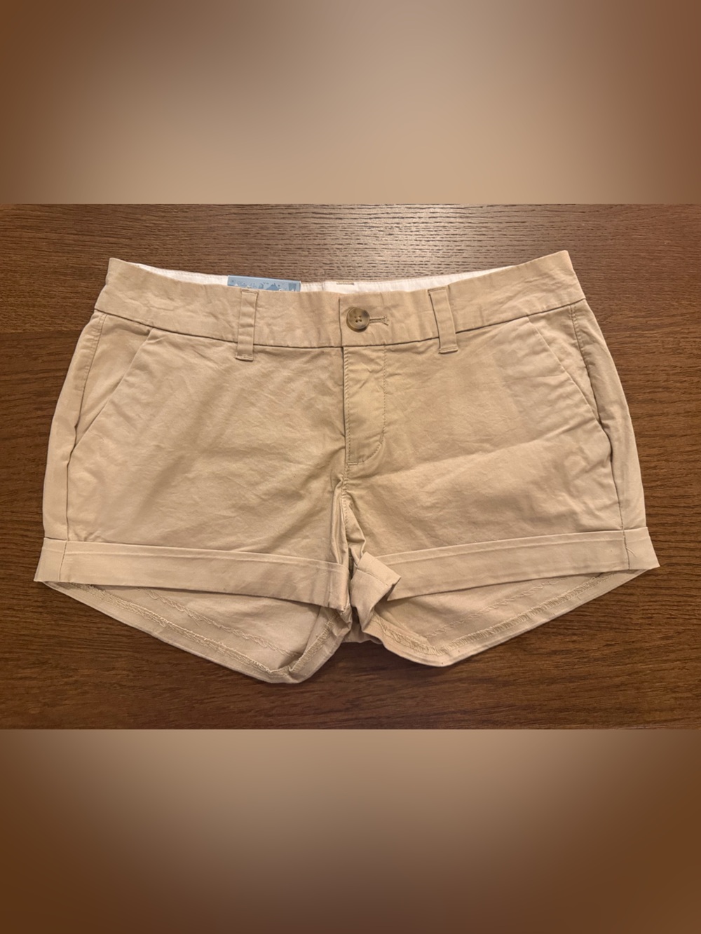 NWT Old Navy Khaki Roll-Cuff Cotton Blend Shorts - ALTERED